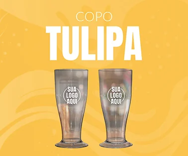 Copo de Tulipa personalizado da Plastix