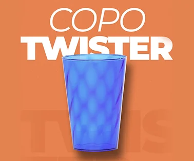 Copo Twister personalizado da Plastix