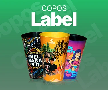 Copos Label personalizado da Plastix